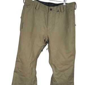 Volcom Pat Moore Snowboard Pants Mens XL Olive Green 15k Waterproof Ski Trousers